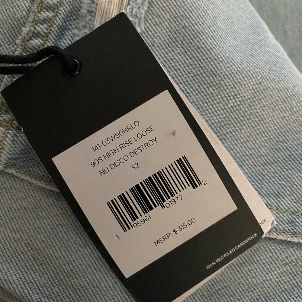 NWT RE/DONE 90’sHigh Rise Loose Jeans - Picture 3 of 7